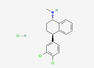 Two-dimensional chemical structure of (1S,4R) Sertraline Hydrochloride