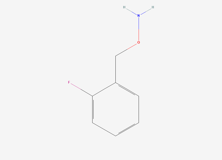 Two-dimensional chemical structure of O-(2-Fluorobenzyl)hydroxylamine
