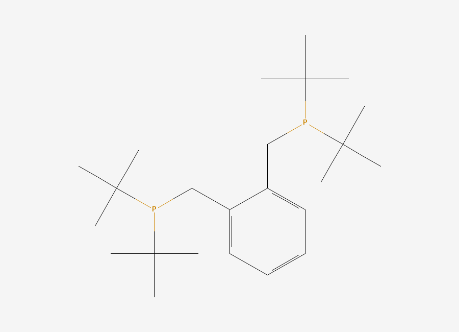 Two-dimensional chemical structure of 1,2-Bis(di-tert-butylphosphinomethyl)benzene