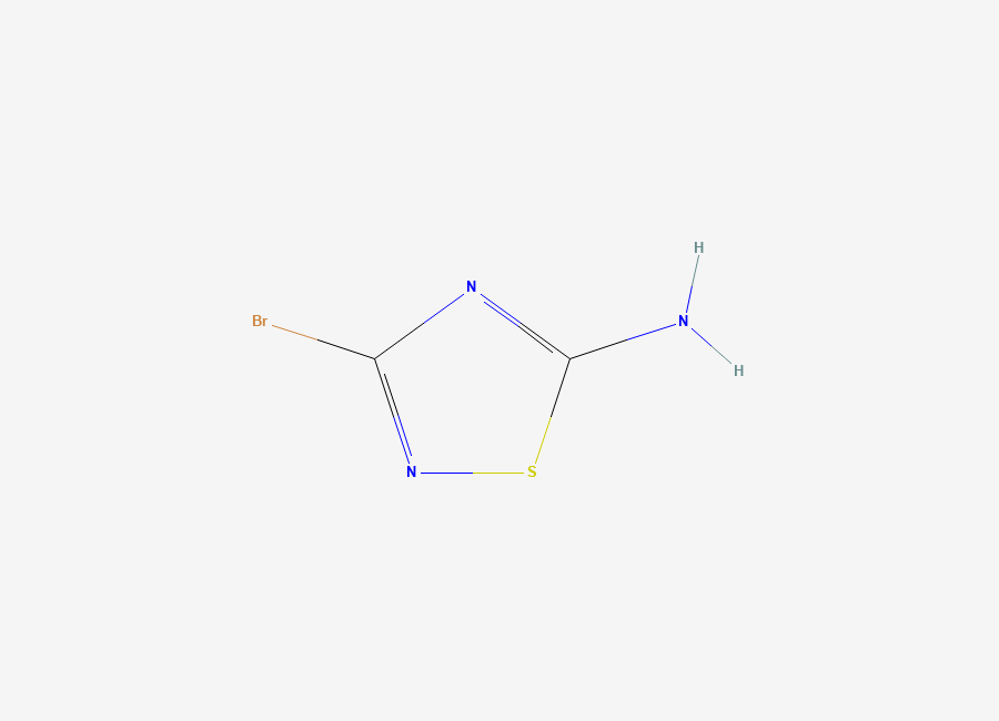 Two-dimensional chemical structure of 3-Bromo-1,2,4-thiadiazol-5-amine