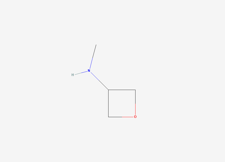 Two-dimensional chemical structure of N-Methyloxetan-3-amine