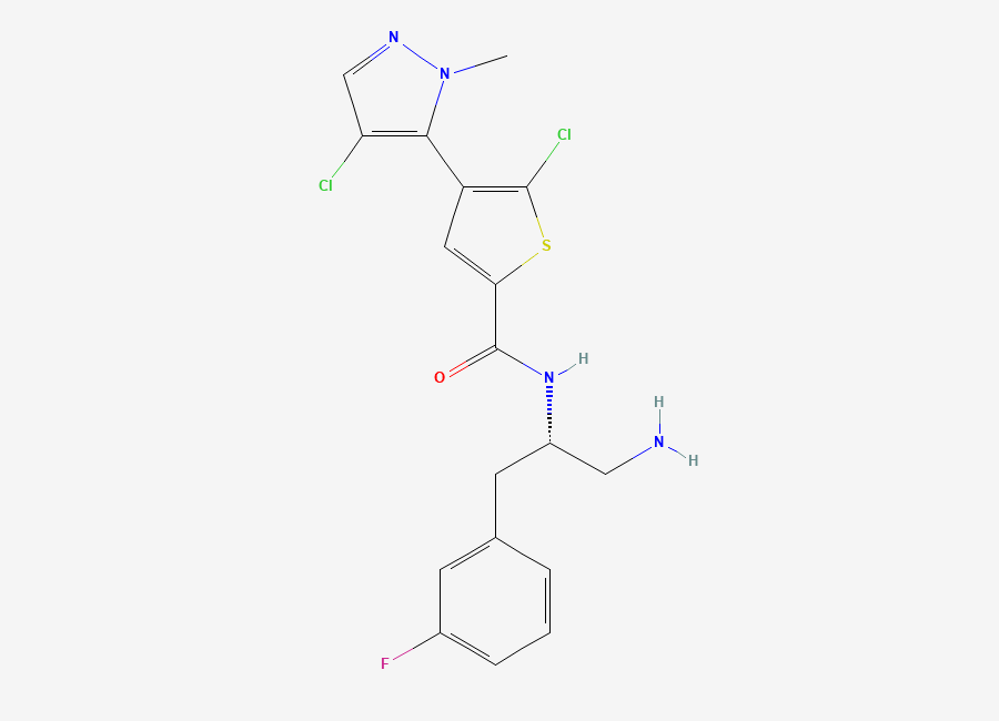 Two-dimensional chemical structure of Afuresertib