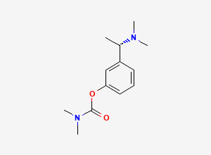 Two-dimensional chemical structure of 3-((1S)-1-(Dimethylamino)ethyl)phenyl N,N-dimethylcarbamate