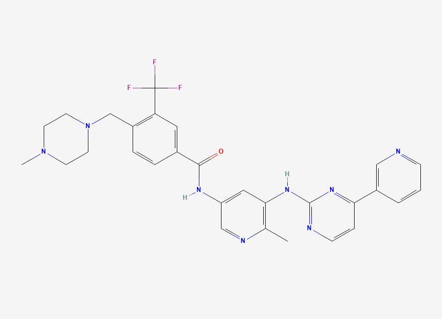 Two-dimensional chemical structure of Flumatinib, CAS 895519-90-1