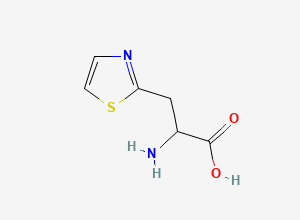 Two-dimensional chemical structure of beta-(2-Thiazolyl)-DL-alanine