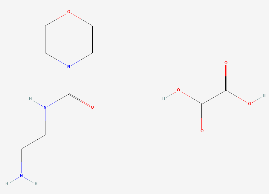 Two-dimensional chemical structure of N-(2-aminoethyl)morpholine-4-carboxamide oxalate