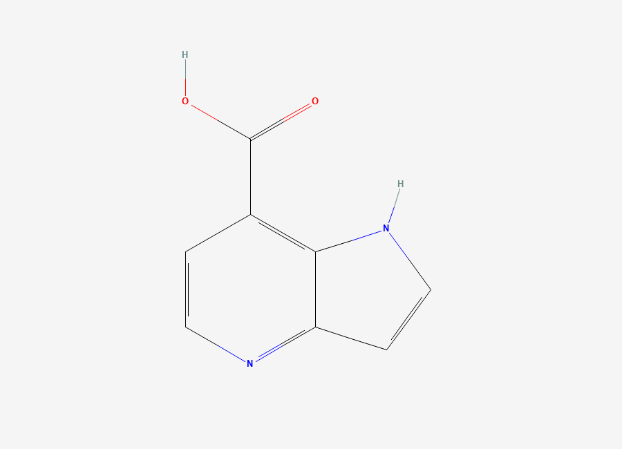 Two-dimensional chemical structure of 1H-Pyrrolo(3,2-b)pyridine-7-carboxylic acid