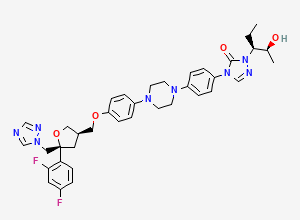 Two-dimensional chemical structure of Posaconazole