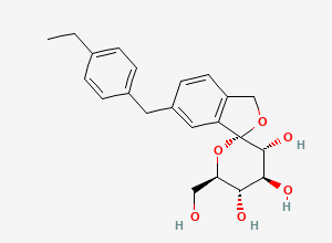 Two-dimensional chemical structure of Tofogliflozin