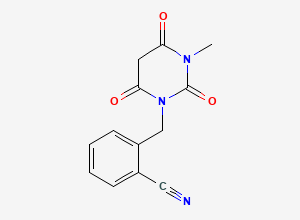 Two-dimensional chemical structure of Alogliptin-1-oxo-1-de(piperidin-3-amine), CAS 1246610-72-9
