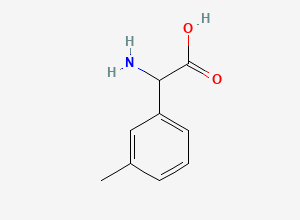 Two-dimensional chemical structure of 2-Amino-2-(3-methylphenyl)acetic acid