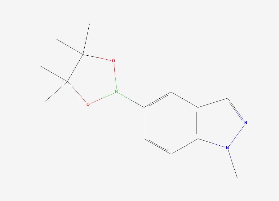 Two-dimensional chemical structure of 1-Methylindazole-5-boronic acid pinacol ester