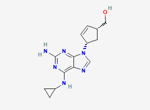 Two-dimensional chemical structure of Abacavir EP Impurity A, CAS 136470-79-6