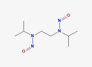 Two-dimensional chemical structure of Dinitroso Potassium Clavulanate EP Impurity L, CAS 56134-72-6