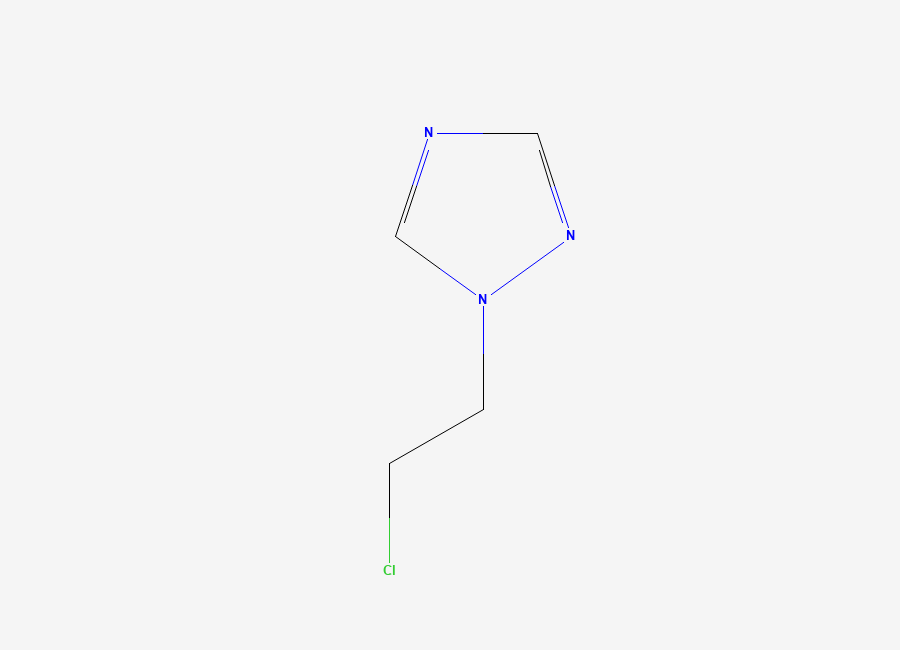 Two-dimensional chemical structure of 1-(2-Chloroethyl)-1H-1,2,4-triazole