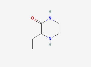 Two-dimensional chemical structure of 3-Ethylpiperazin-2-one