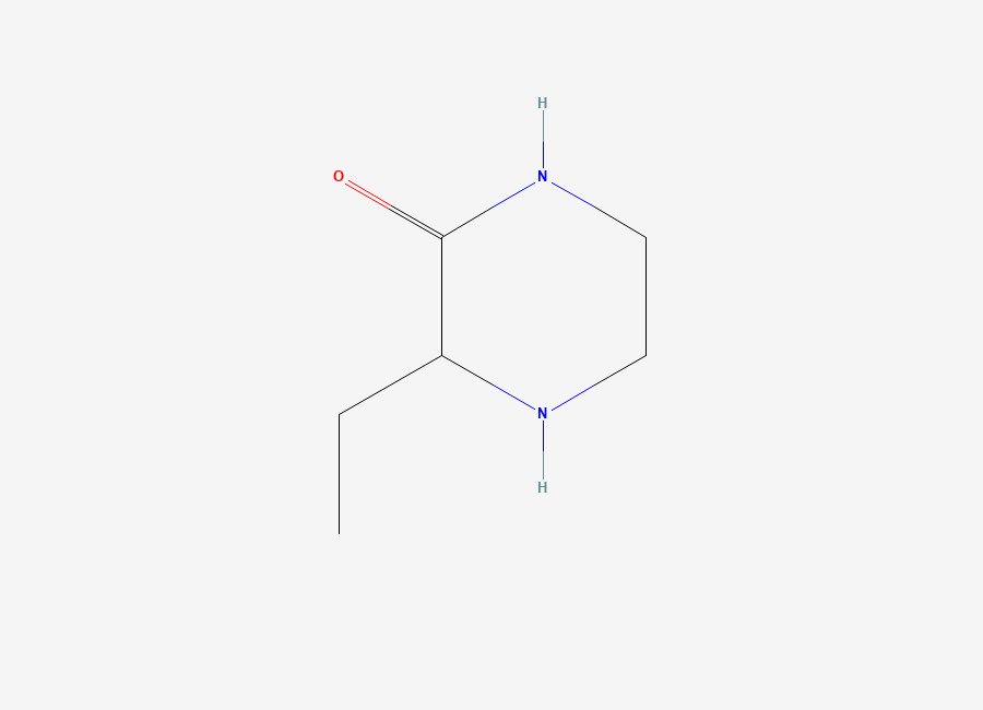 Two-dimensional chemical structure of 3-Ethylpiperazin-2-one