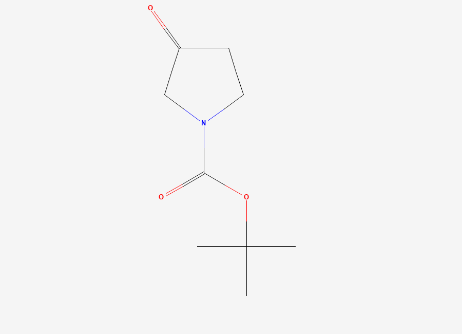 Two-dimensional chemical structure of Tert-butyl 3-oxopyrrolidine-1-carboxylate