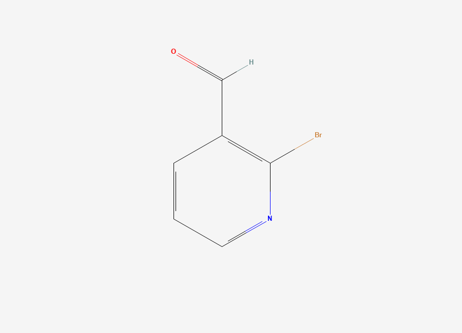 Two-dimensional chemical structure of 2-Bromonicotinaldehyde