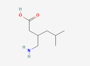 Two-dimensional chemical structure of Pregabalin Racemic Impurity / Pregabalin Racemate, CAS 128013-69-4
