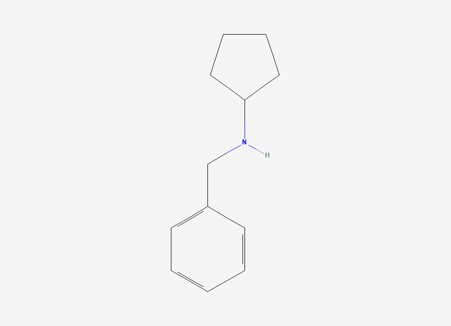 Two-dimensional chemical structure of N-benzylcyclopentanamine