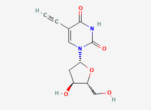 Two-dimensional chemical structure of 5-Ethynyl-2'-deoxyuridine, CAS 61135-33-9