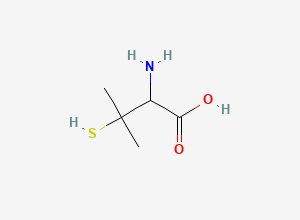 Two-dimensional chemical structure of Bacampicillin EP Impurity F / DL-Penicillamine, CAS 52-66-4