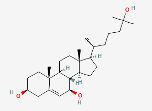 Two-dimensional chemical structure of 7beta,25-Dihydroxycholesterol