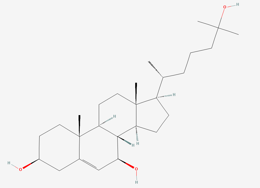 Two-dimensional chemical structure of 7beta,25-Dihydroxycholesterol