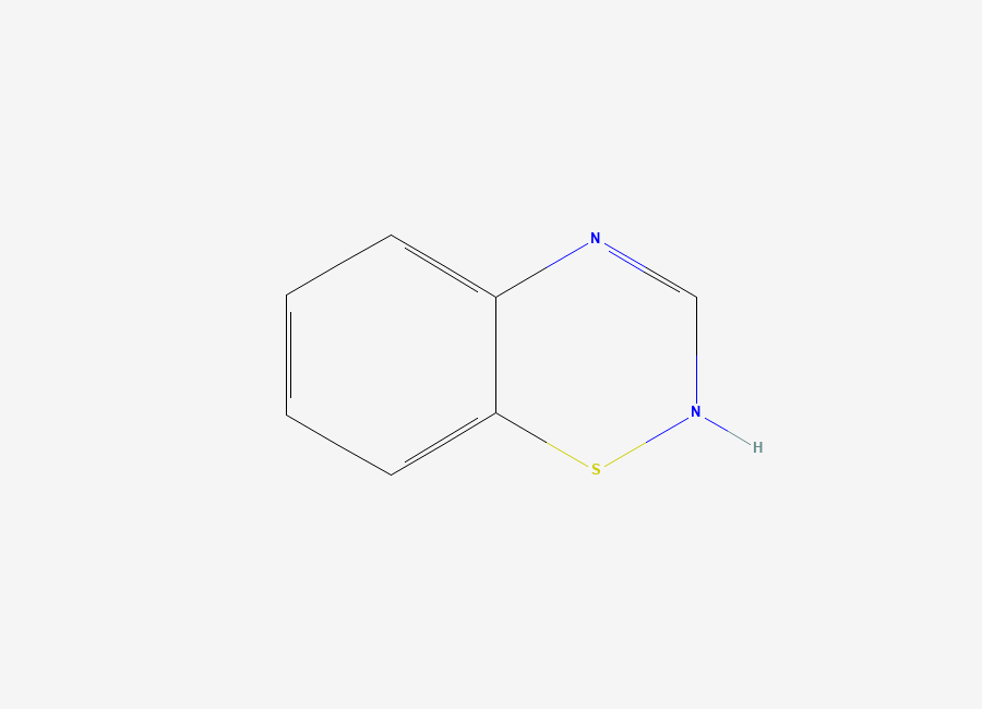 Two-dimensional chemical structure of Benzothiadiazine, CAS 255-18-5