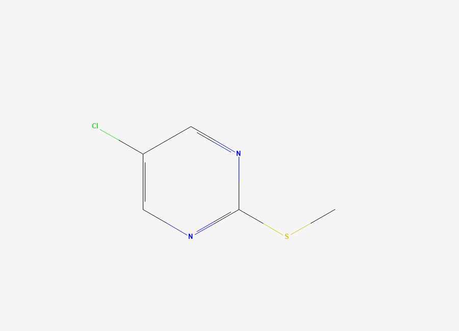 Two-dimensional chemical structure of 5-Chloro-2-(methylthio)pyrimidine