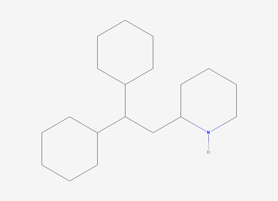 Two-dimensional chemical structure of Perhexiline, CAS 6621-47-2