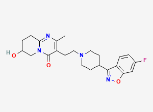 Two-dimensional chemical structure of 7-Hydroxy Risperidone, CAS 147663-04-5