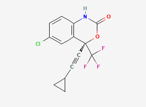Two-dimensional chemical structure of Efavirenz Enantiomer / (R)-Efavirenz, CAS 154801-74-8