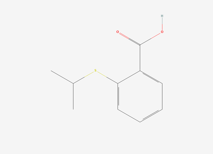 Two-dimensional chemical structure of 2-(Isopropylthio)benzoic acid