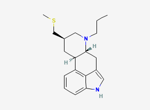 Two-dimensional chemical structure of Pergolide, CAS 66104-22-1