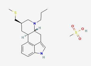 Two-dimensional chemical structure of Pergolide Mesylate, CAS 66104-23-2