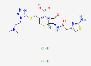Two-dimensional chemical structure of Cefotiam Hydrochloride