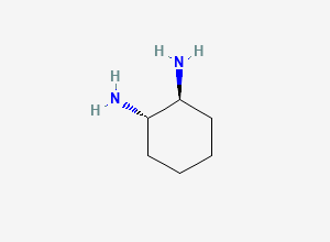 Two-dimensional chemical structure of 1,2-Diaminocyclohexane, (+)-