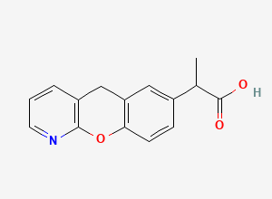 Two-dimensional chemical structure of Pranoprofen, CAS 52549-17-4
