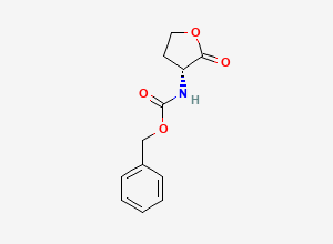 Two-dimensional chemical structure of Cbz-D-Homoserine lactone