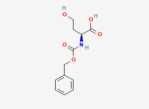Two-dimensional chemical structure of Cbz-L-Homoserine