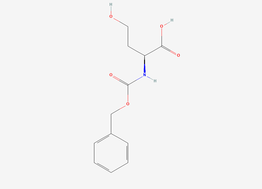 Two-dimensional chemical structure of Cbz-L-Homoserine