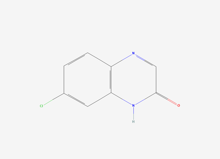 Two-dimensional chemical structure of 7-Chloro-1,2-dihydroquinoxalin-2-one