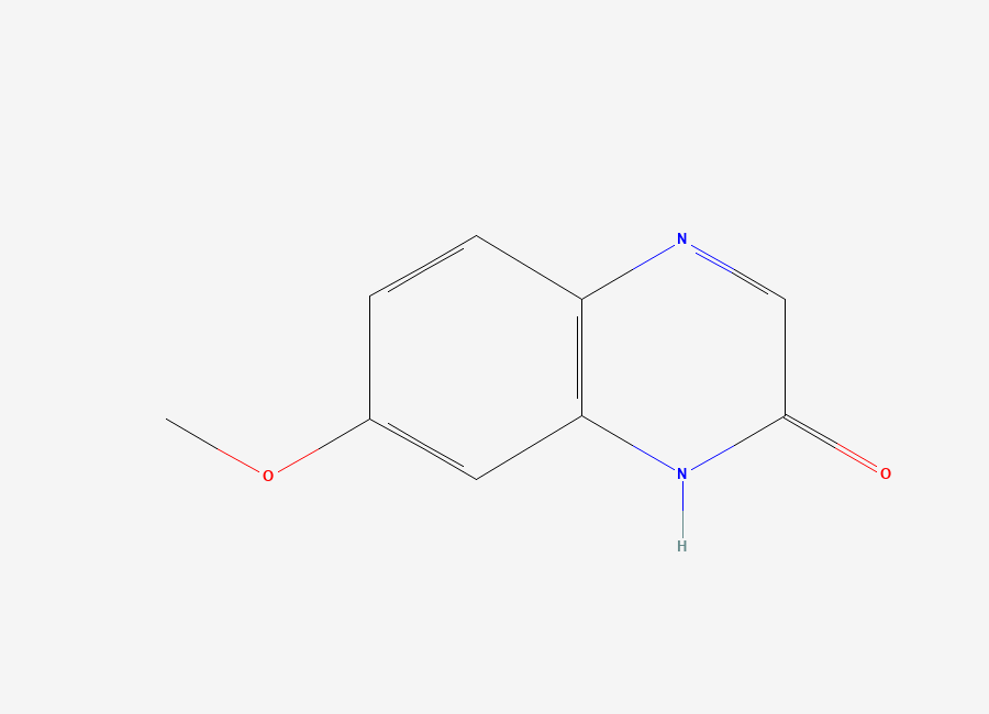 Two-dimensional chemical structure of 7-Methoxy-1,2-dihydroquinoxalin-2-one