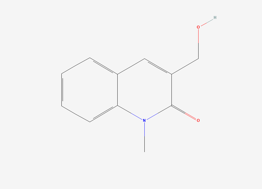 Two-dimensional chemical structure of 3-(hydroxymethyl)-1-methylquinolin-2(1H)-one