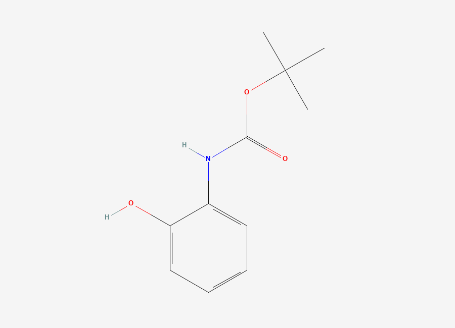Two-dimensional chemical structure of N-Boc-2-aminophenol