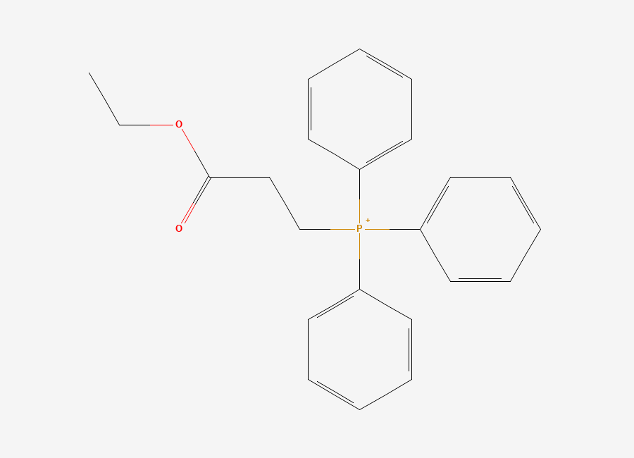 Two-dimensional chemical structure of (3-Ethoxy-3-oxopropyl)(triphenyl)phosphonium bromide