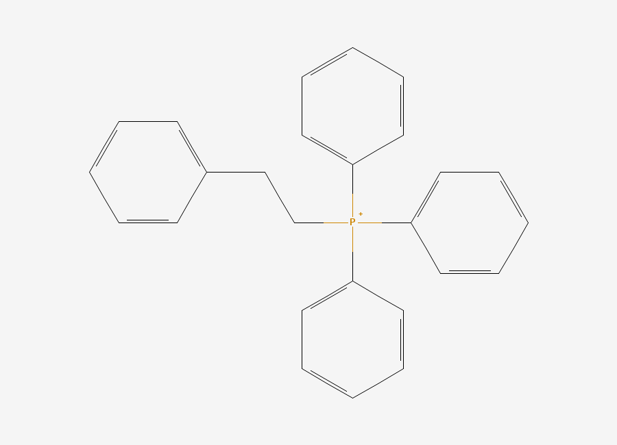 Two-dimensional chemical structure of Triphenyl(2-phenylethyl)phosphorane