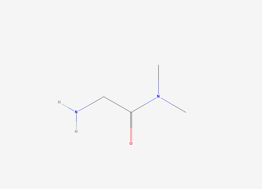 Two-dimensional chemical structure of 2-amino-N,N-dimethylacetamide